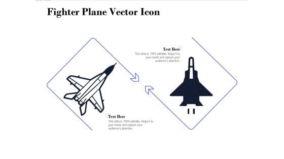 Fighter Plane Vector Icon Ppt PowerPoint Presentation File Aids PDF