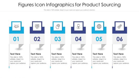 Figures Icon Infographics For Product Sourcing Ppt PowerPoint Presentation Gallery Introduction PDF