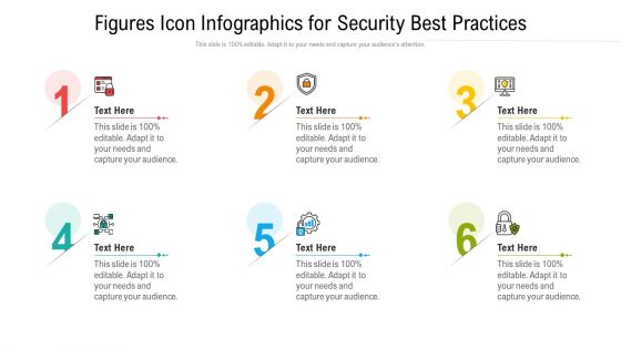 Figures Icon Infographics For Security Best Practices Ppt PowerPoint Presentation File Graphics Example PDF