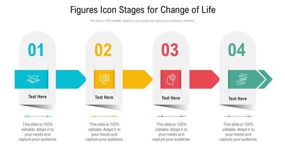 Figures Icon Stages For Change Of Life Ppt PowerPoint Presentation Gallery Example PDF