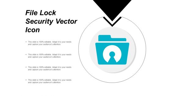 File Lock Security Vector Icon Ppt PowerPoint Presentation Infographics Model