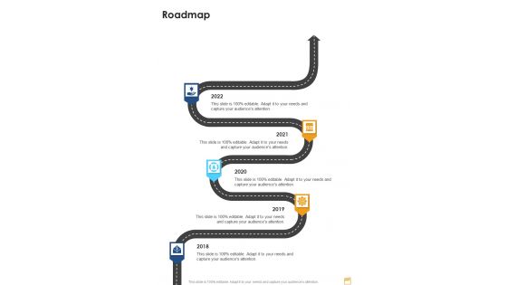 Film And Broadcasting Proposal Roadmap One Pager Sample Example Document