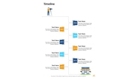 Film And Broadcasting Proposal Timeline One Pager Sample Example Document