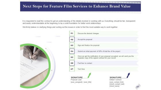 Film Branding Enrichment Proposal Ppt PowerPoint Presentation Complete Deck With Slides
