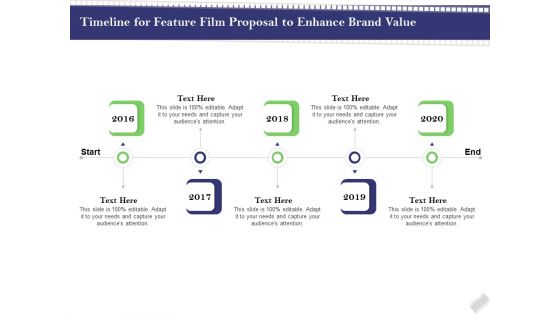 Film Branding Enrichment Timeline For Feature Film Proposal To Enhance Brand Value Structure PDF