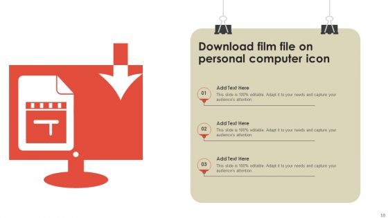 Film Icon Ppt PowerPoint Presentation Complete Deck With Slides