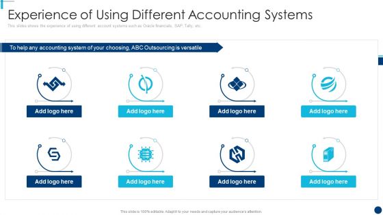 Finance And Accountancy BPO Experience Of Using Different Accounting Systems Brochure PDF