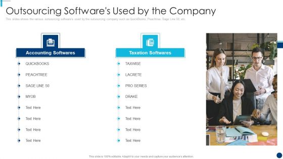 Finance And Accountancy BPO Outsourcing Softwares Used By The Company Elements PDF