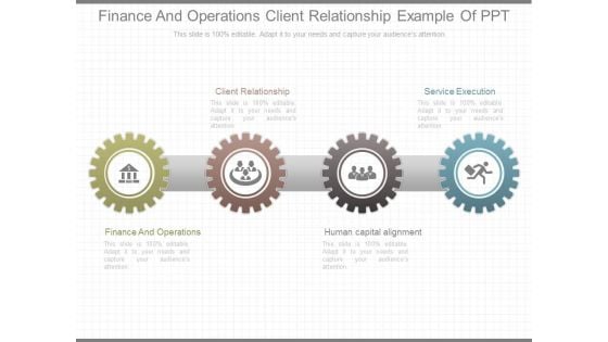 Finance And Operations Client Relationship Example Of Ppt
