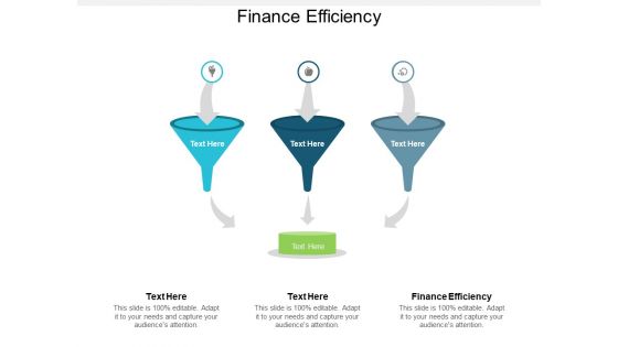 Finance Efficiency Ppt PowerPoint Presentation Show Design Inspiration Cpb
