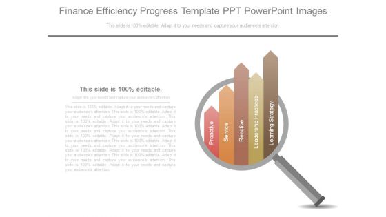 Finance Efficiency Progress Template Ppt Powerpoint Images