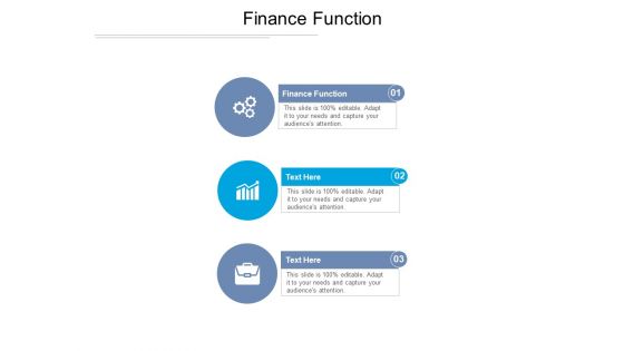 Finance Function Ppt PowerPoint Presentation Show Outline Cpb Pdf