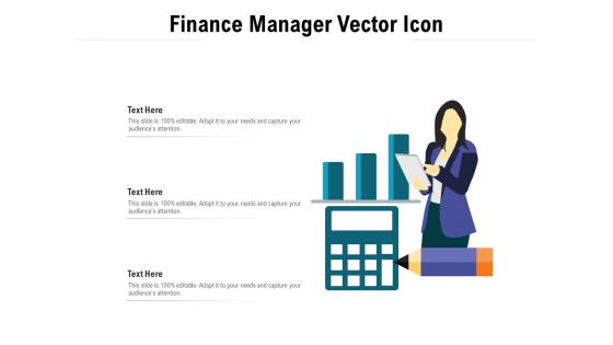 Finance Manager Vector Icon Ppt PowerPoint Presentation Professional Structure PDF
