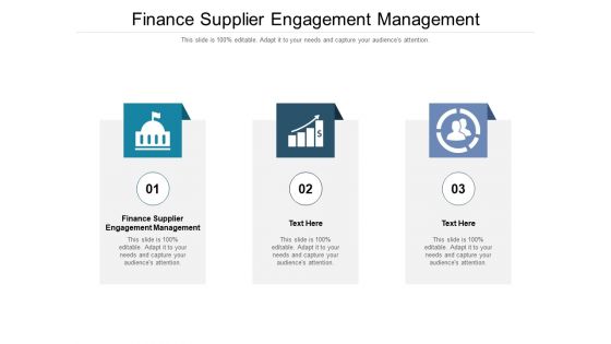 Finance Supplier Engagement Management Ppt PowerPoint Presentation Slides Picture Cpb Pdf