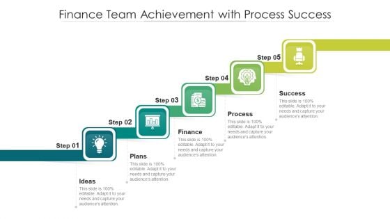 Finance Team Achievement With Process Success Ppt Icon Infographics PDF