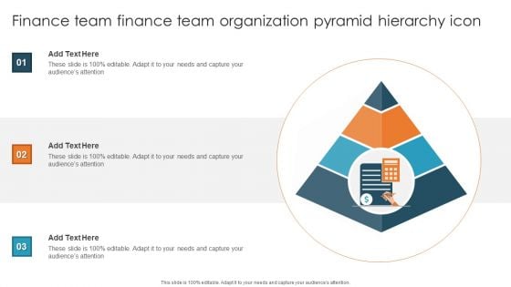 Finance Team Finance Team Organization Pyramid Hierarchy Icon Microsoft PDF