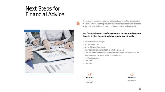 Financial Advice Proposal Ppt PowerPoint Presentation Complete Deck With Slides