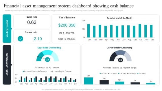 Financial Asset Management System Dashboard Showing Cash Balance Download PDF