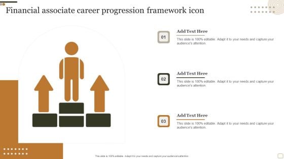 Financial Associate Career Progression Framework Icon Icons PDF