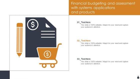 Financial Budgeting And Assessment With Systems Applications And Products Slides PDF