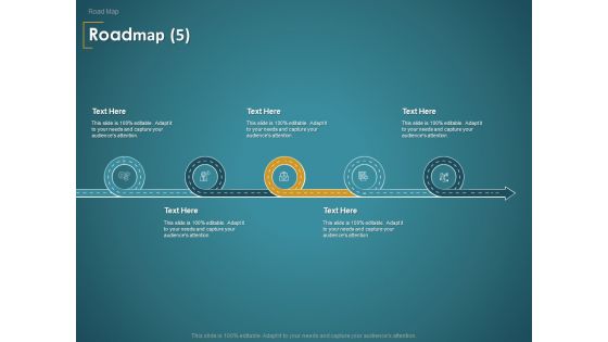 Financial Consultancy Proposal Roadmap Five Flow Process Ppt PowerPoint Presentation Styles PDF