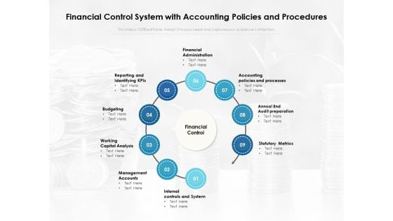 Financial Control System With Accounting Policies And Procedures Ppt PowerPoint Presentation Summary Ideas PDF