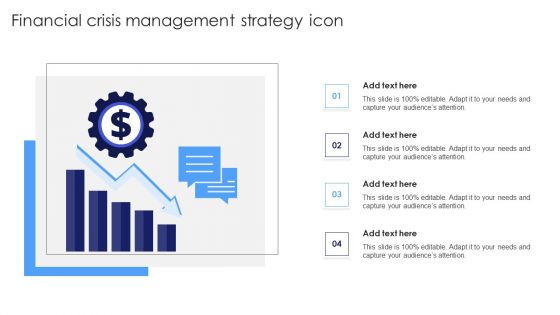 Financial Crisis Management Strategy Icon Pictures PDF