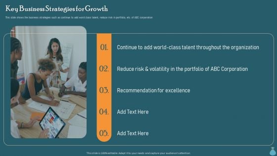 Financial Data Revelation To Varied Stakeholders Key Business Strategies For Growth Diagrams PDF