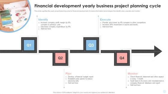 Financial Development Yearly Business Project Planning Cycle Graphics PDF Financial Development Yearly Business Project Planning Cycle Graphics PDF
