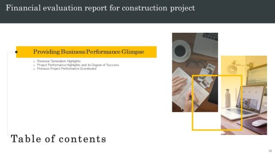 Financial Evaluation Report For Construction Project Ppt PowerPoint Presentation Complete Deck With Slides Slide29