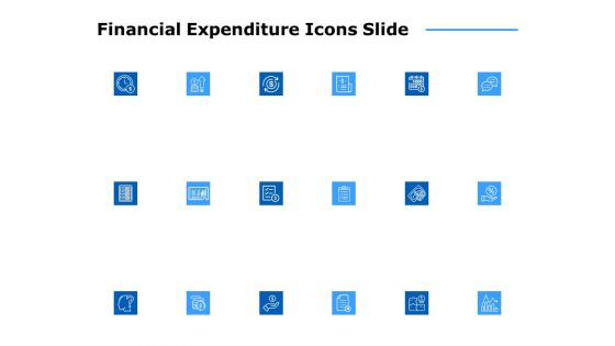 financial expenditure icons slide ppt powerpoint presentation ideas maker