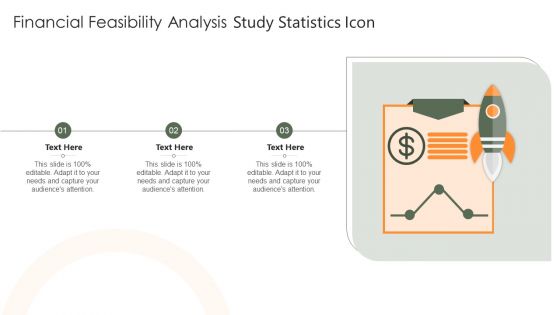 Financial Feasibility Analysis Study Statistics Icon Ppt Styles Guide PDF