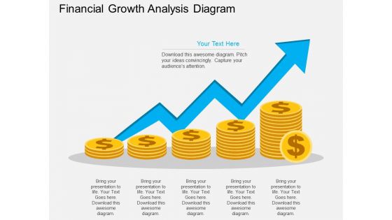 Financial Growth Analysis Diagram Powerpoint Template