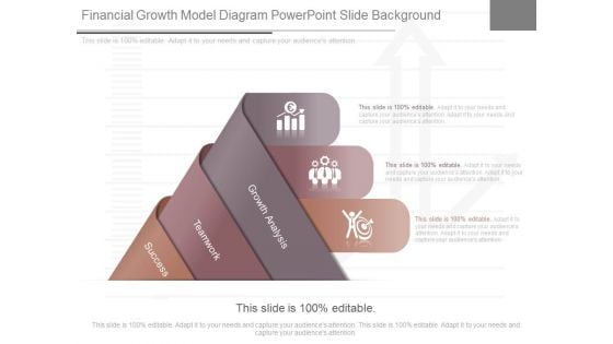 Financial Growth Model Diagram Powerpoint Slide Background