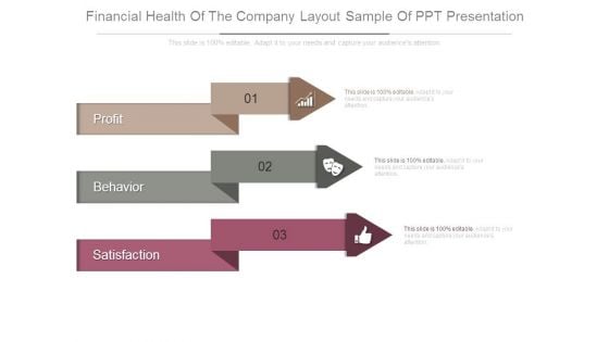 Financial Health Of The Company Layout Sample Of Ppt Presentation