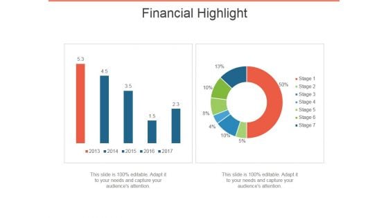 Financial Highlight Template 1 Ppt PowerPoint Presentation Ideas Themes