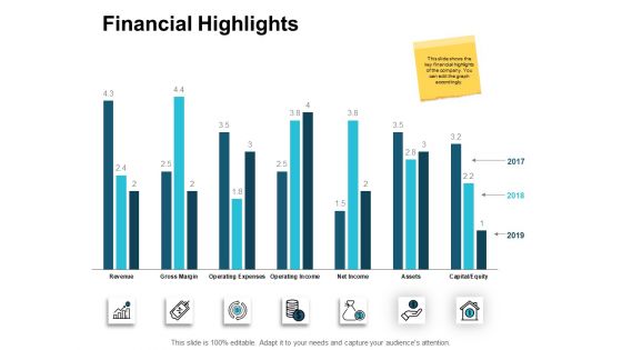 Financial Highlights Marketing Ppt PowerPoint Presentation File Icons