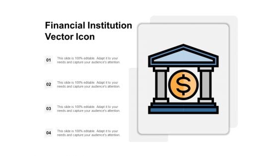 Financial Institution Vector Icon Ppt PowerPoint Presentation Styles Master Slide