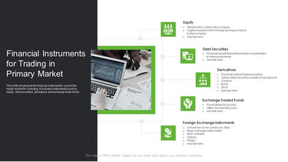 Financial Instruments For Trading In Primary Market Ppt PowerPoint Presentation File Show PDF