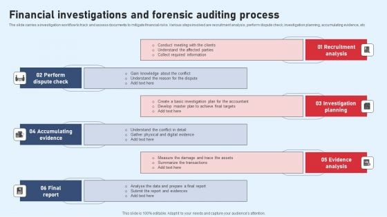 Financial Investigations And Forensic Auditing Process Structure PDF