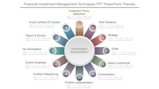 Financial Investment Management Techniques Ppt Powerpoint Themes Financial Investment Management Techniques Ppt Powerpoint Themes