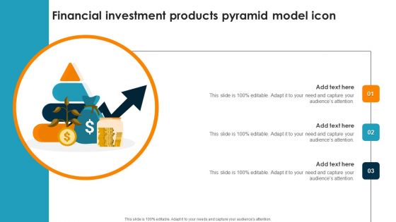 Financial Investment Products Pyramid Model Icon Ppt PowerPoint Presentation Infographics Graphics Example PDF