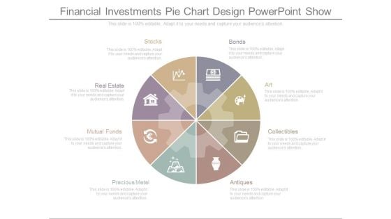 Financial Investments Pie Chart Design Powerpoint Show