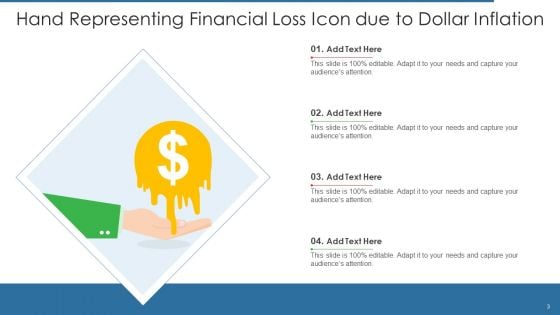 Financial Loss Icon Ppt PowerPoint Presentation Complete With Slides