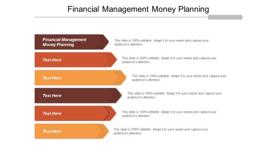 Financial Management Money Planning Ppt Powerpoint Presentation Icon Inspiration Cpb