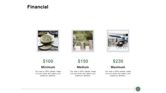Financial Minimum Medium Ppt PowerPoint Presentation Infographics Skills