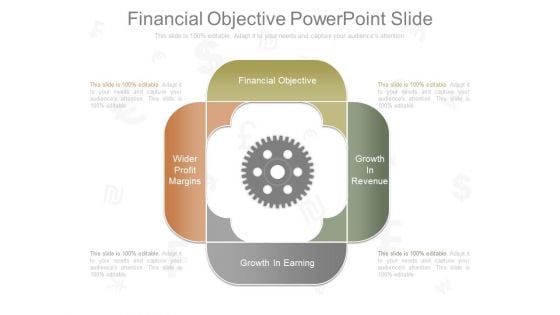 Financial Objective Powerpoint Slide