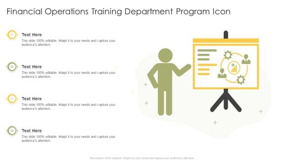 Financial Operations Training Department Program Icon Summary PDF