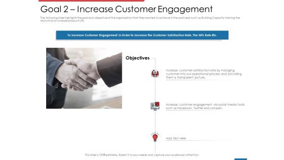 Financial PAR Goal 2 Increase Customer Engagement Ppt Layouts Background Images PDF