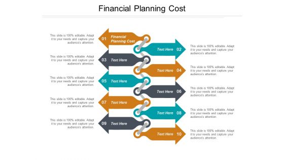 Financial Planning Cost Ppt PowerPoint Presentation Styles Brochure